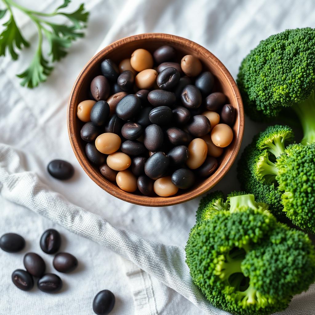 Beans & Broccoli — natural source of 300 GALU Alpha Galactosidase