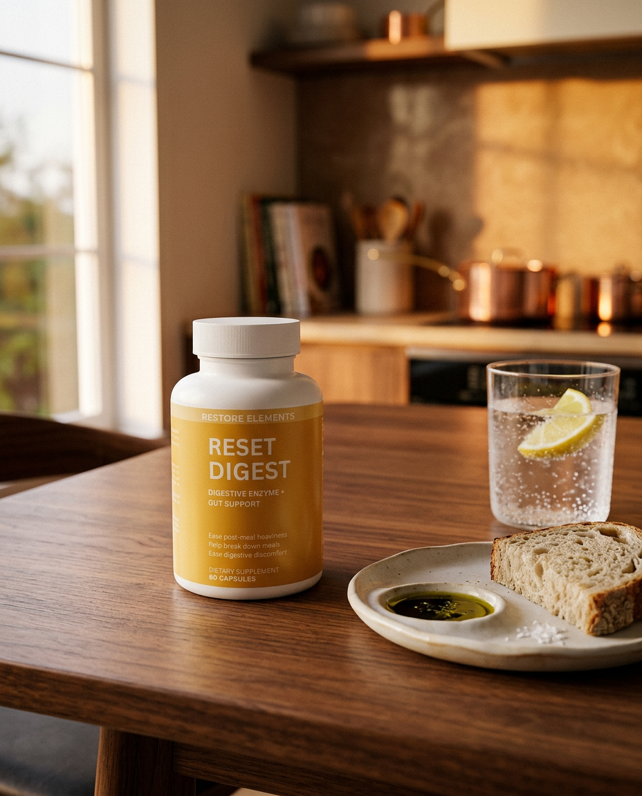 Reset Digest bottle — On the shelf