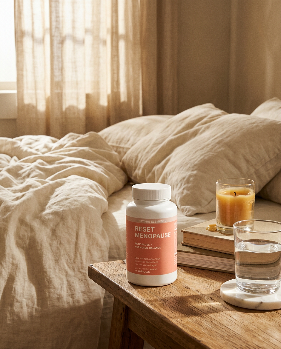 Reset Menopause bottle — On the shelf