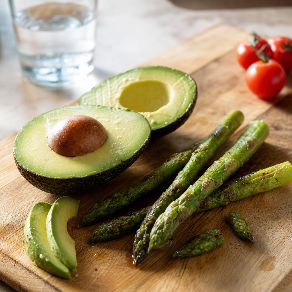 Avocado & Asparagus — natural source of 25 mg L-Carnitine Tartrate