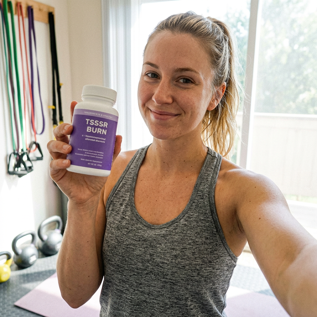 Reset Burn — home gym selfie
