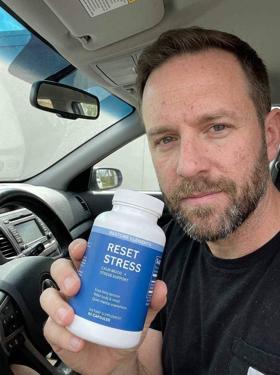 Reset Stress — quiet evening on the couch